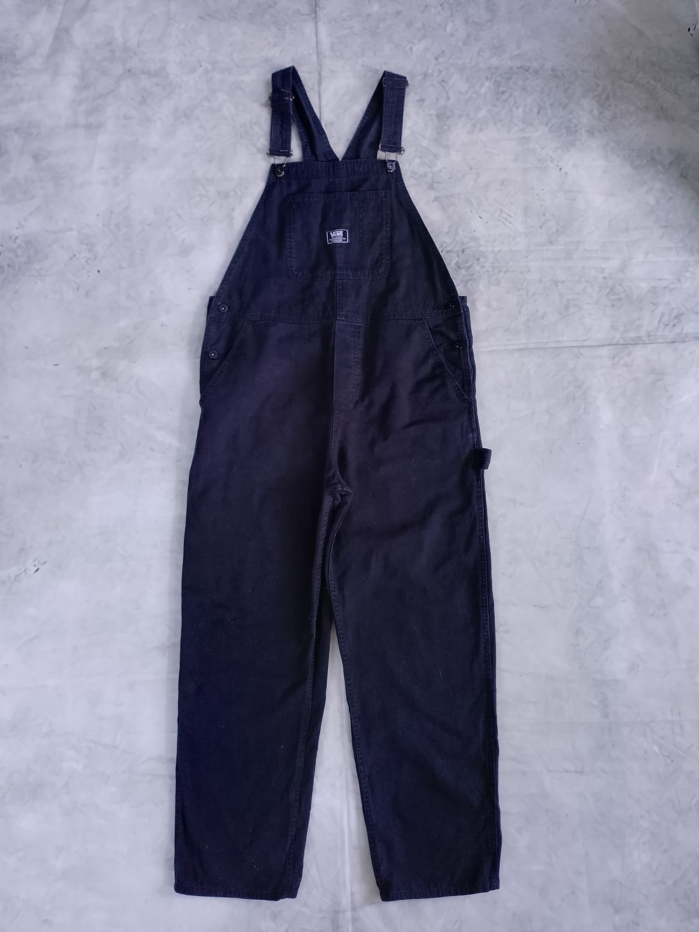 Vans Black Men's Carpenter Overalls Classic Workwear Style - Picture 11 of 11